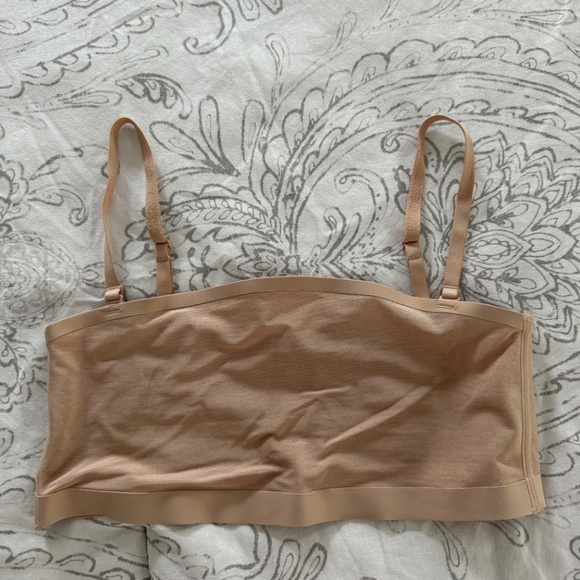Authentic Skims Powermesh Sheer Bandeau Bralette Bra Size M Clay SOLD OUT - Picture 3 of 5